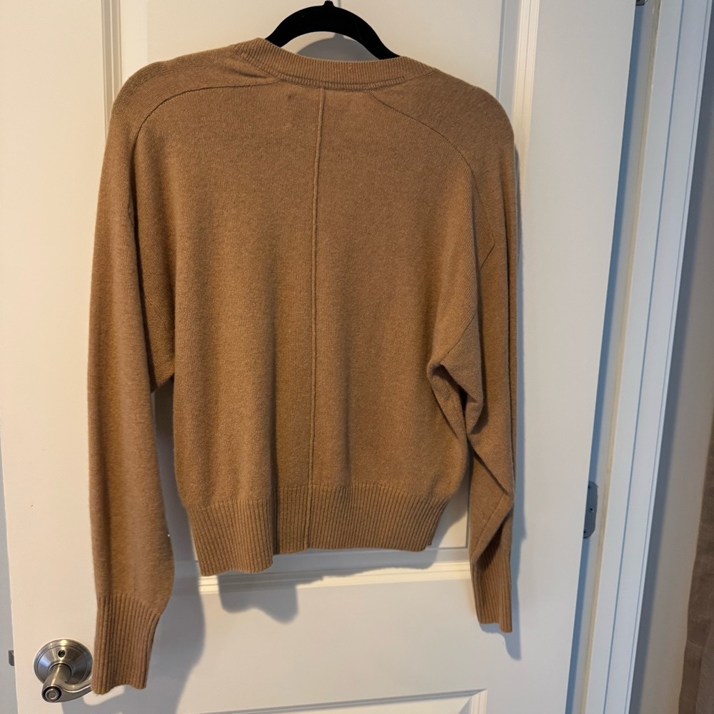 Brochu Walker The Ennes Ruched Cashmere Sweater Toffee Mélange | S - Picture 8 of 8